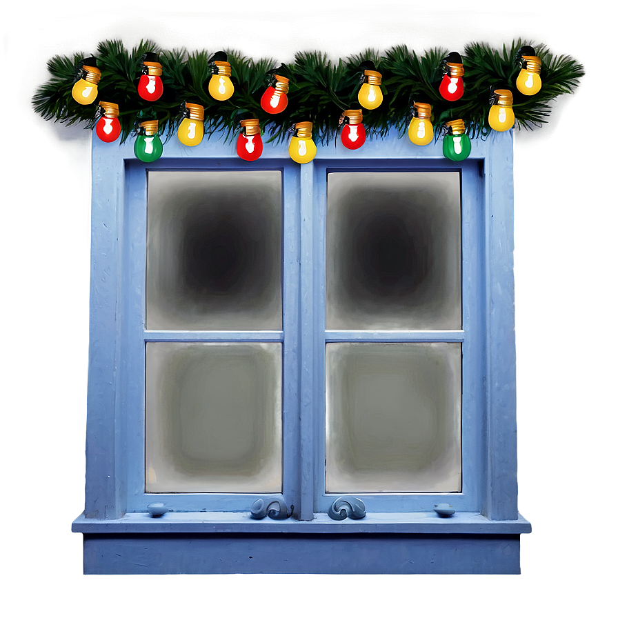 Christmas Lights Around Window Png Kln PNG