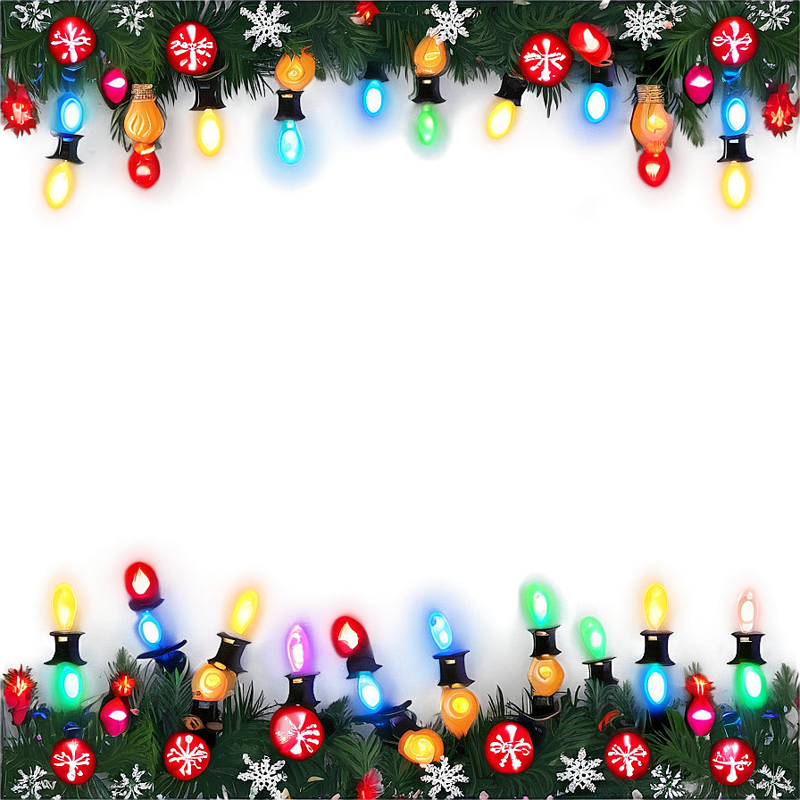 Christmas Lights Border Png 05032024 PNG