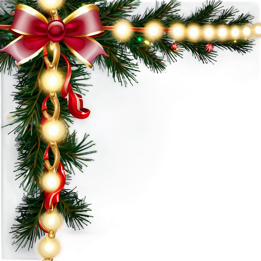 Christmas Lights Border Png Kjb45 PNG