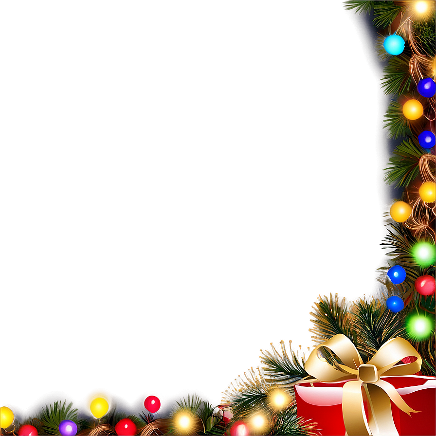 Christmas Lights Frame Png 57 PNG