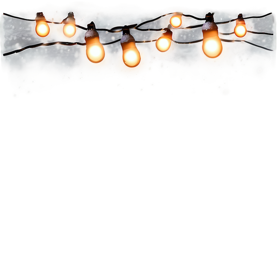 Christmas Lights In Snow Png Jvk27 PNG