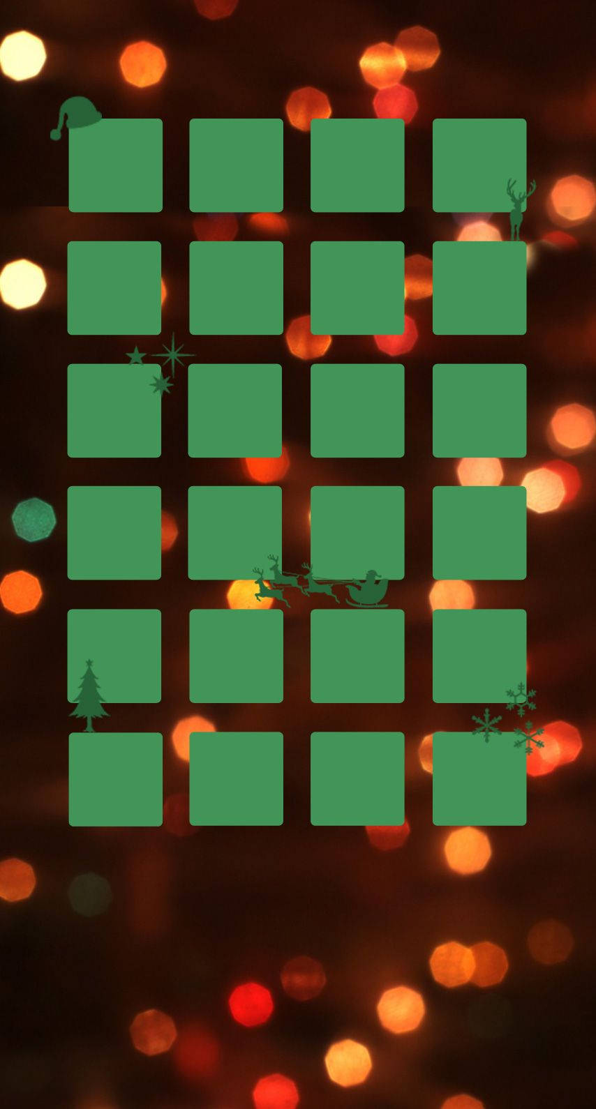 Bring Christmas Cheer to Your iPhone with Colorful Lights Wallpaper