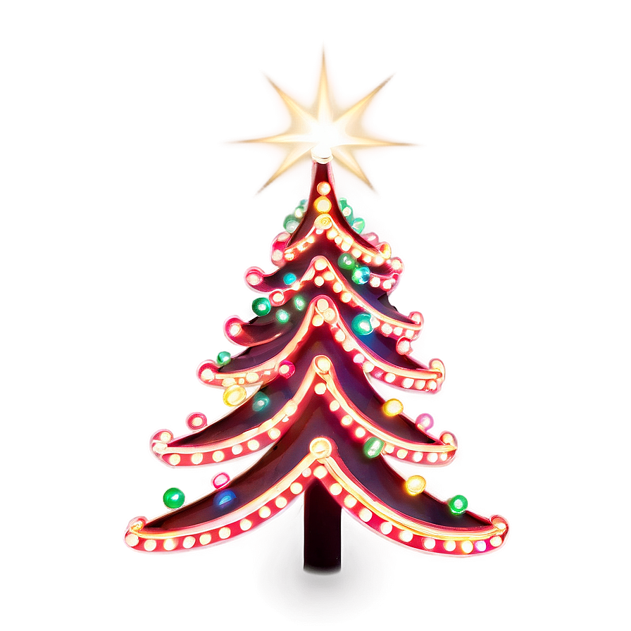 Christmas Lights On Tree Outside Png Mop PNG