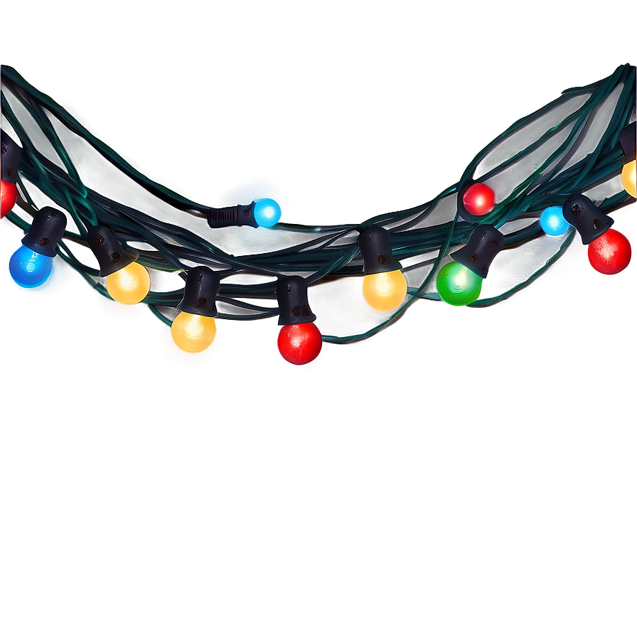 Christmas Lights String Png 05032024 PNG