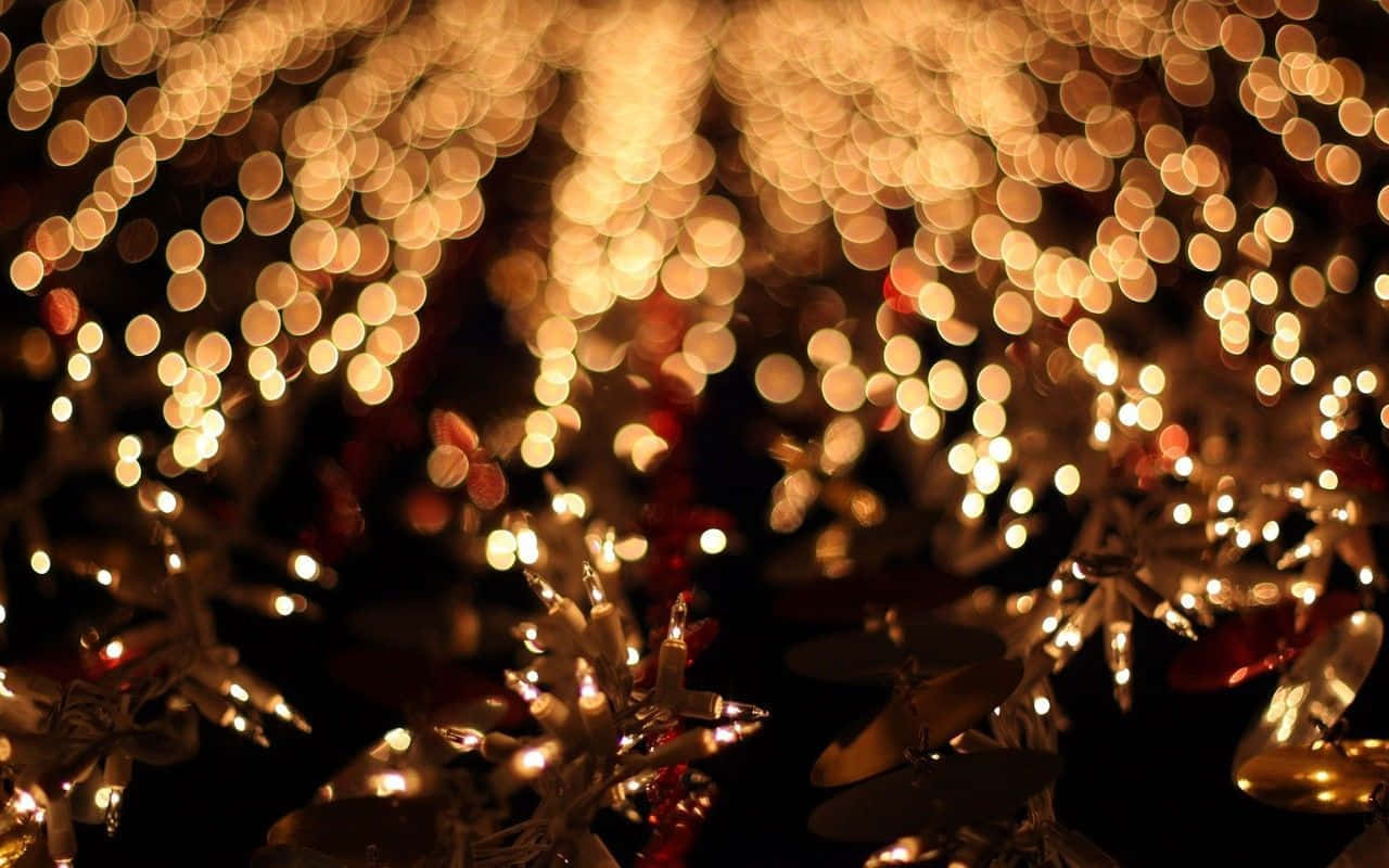 Espalhea Alegria Das Festas Para Seus Entes Queridos Com Este Lindo Mostruário De Luzes De Natal! Papel de Parede