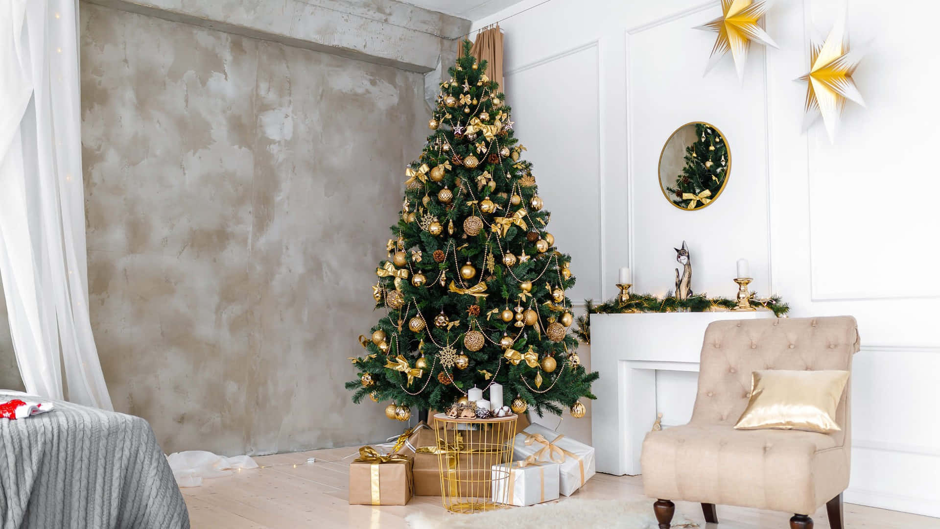 Bring the Christmas magic to your living room for a festive feel at home.