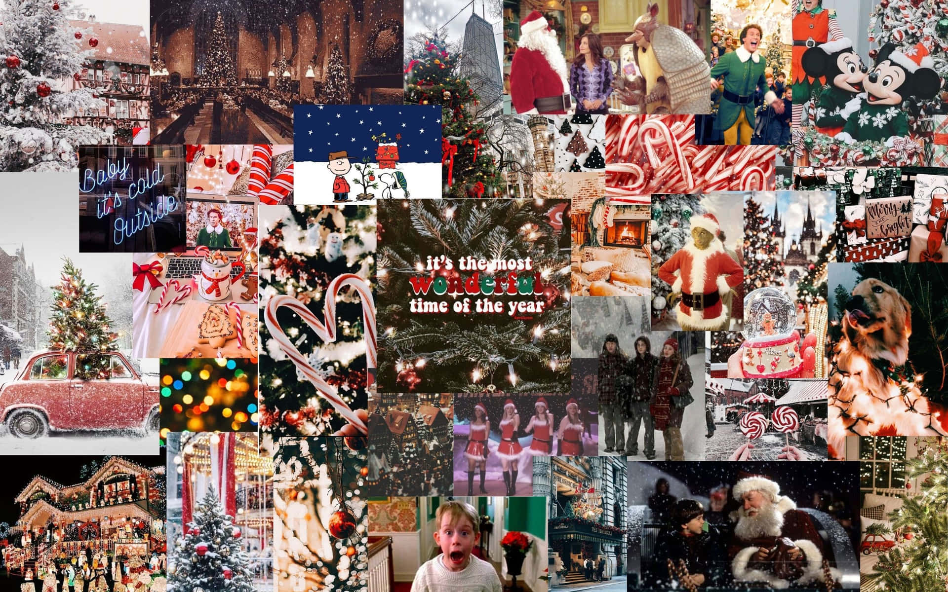Feiereein Wundervolles Weihnachten Mit Einem Mac-ästhetik Wallpaper