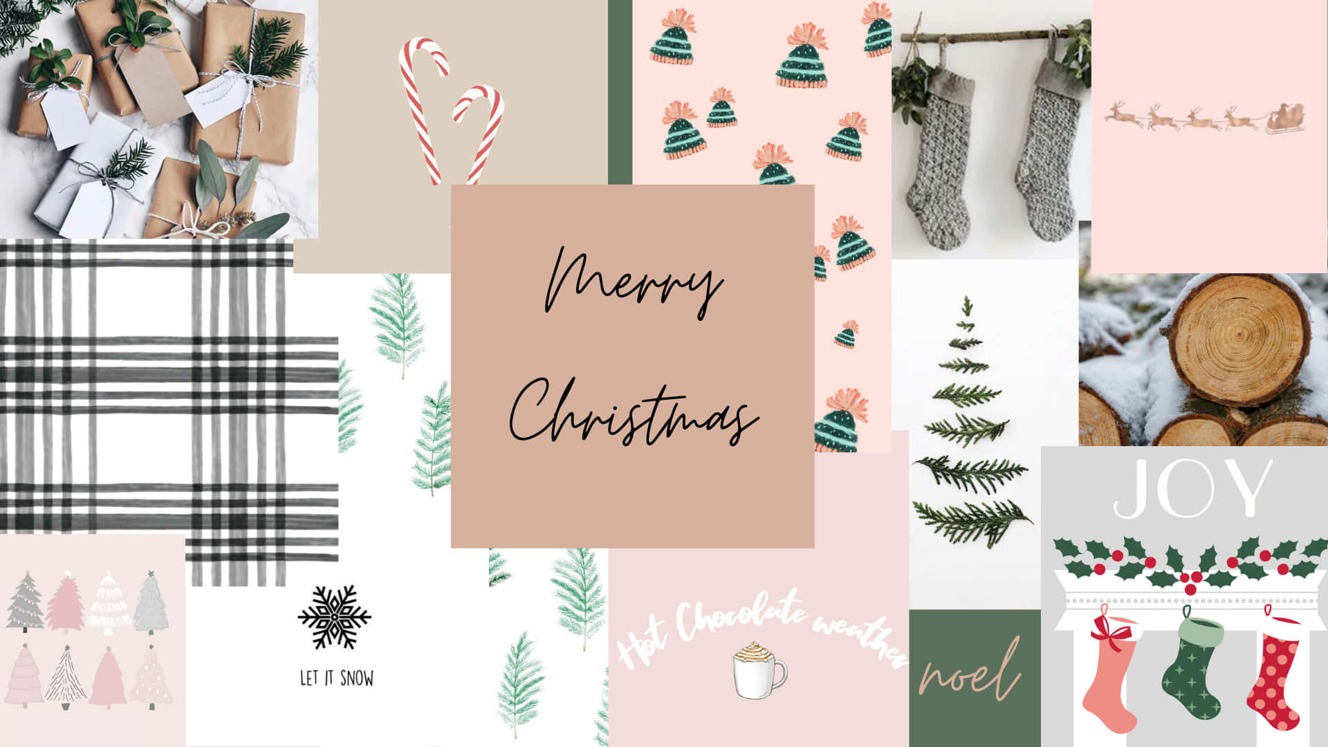 Get into the Christmas spirit with a festive Mac aesthetic wallpaper Wallpaper