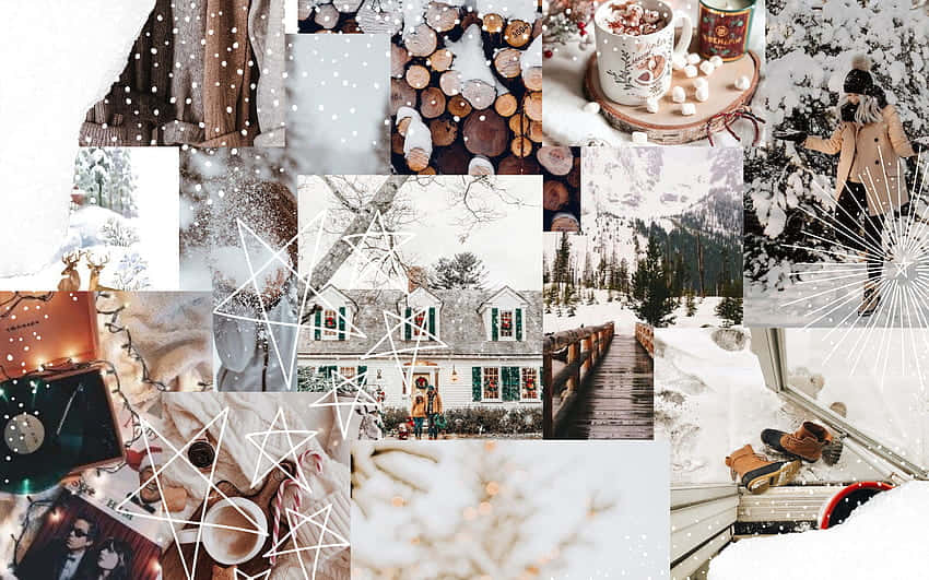 Celebrate the holidays with a mac Christmas aesthetic. Wallpaper