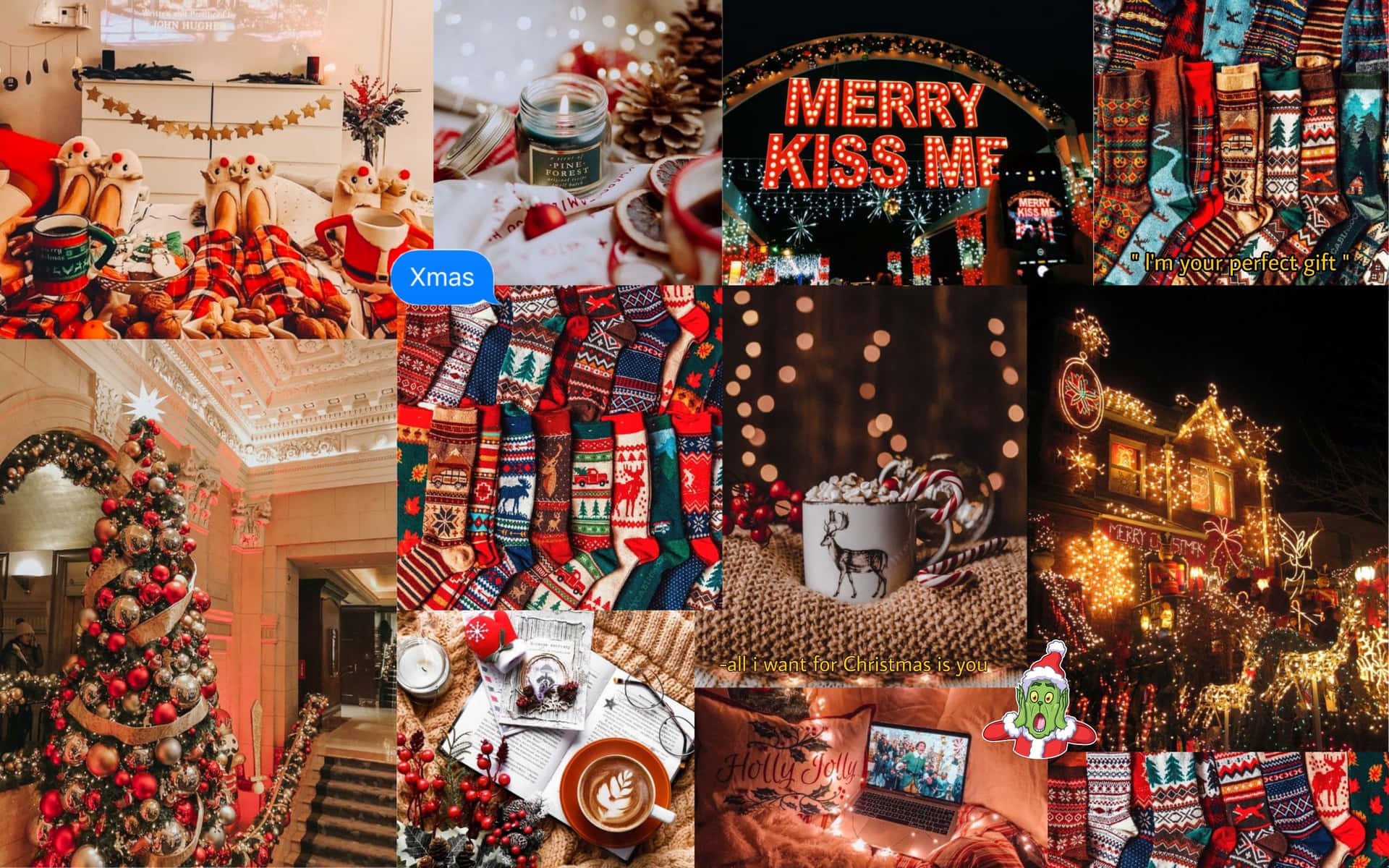 Capturasde Pantalla Collage De Navidad Fondo de pantalla