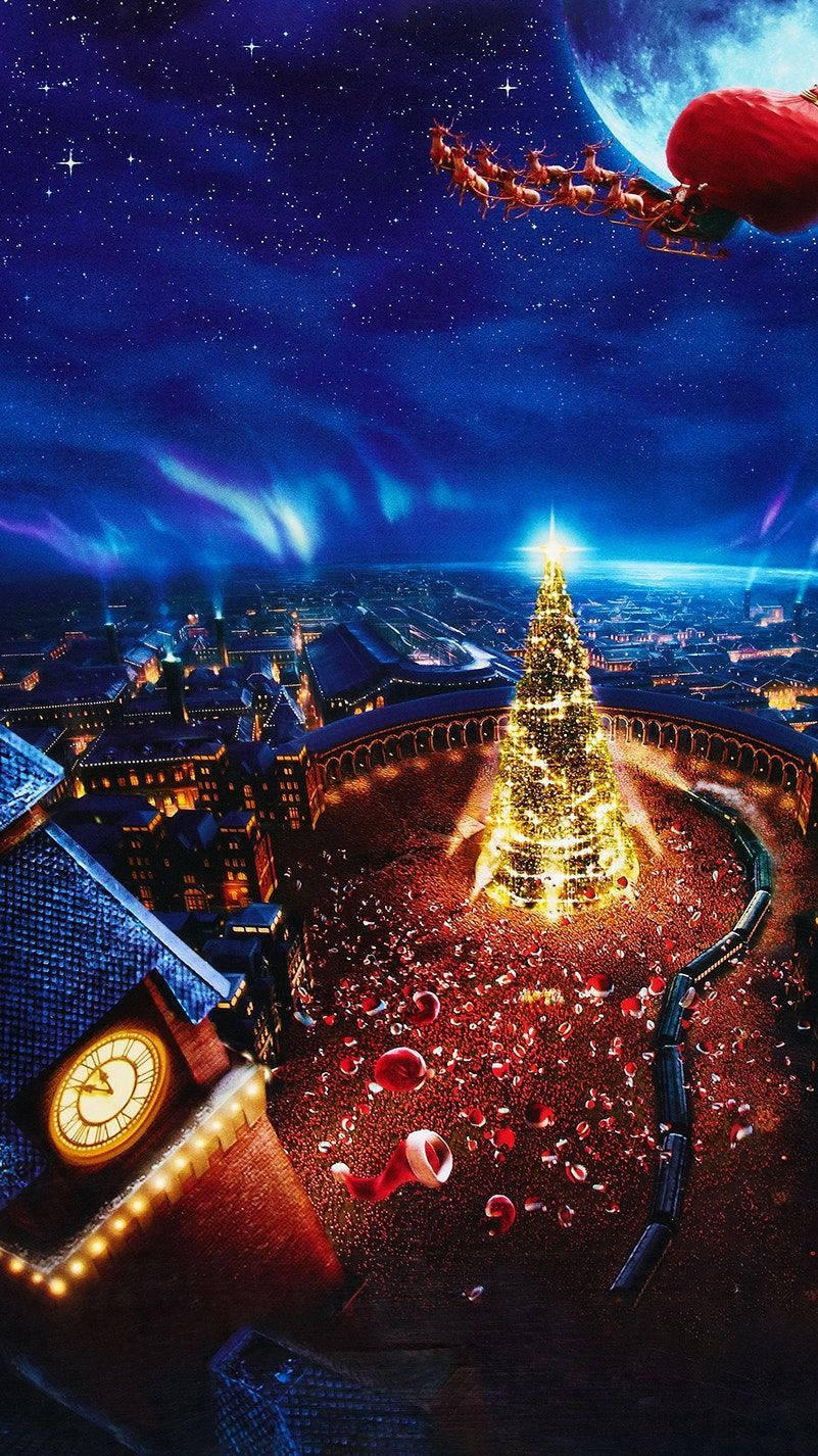 'verbreitungfestlicher Stimmung Mit Klassischem Weihnachtsfilm' Wallpaper