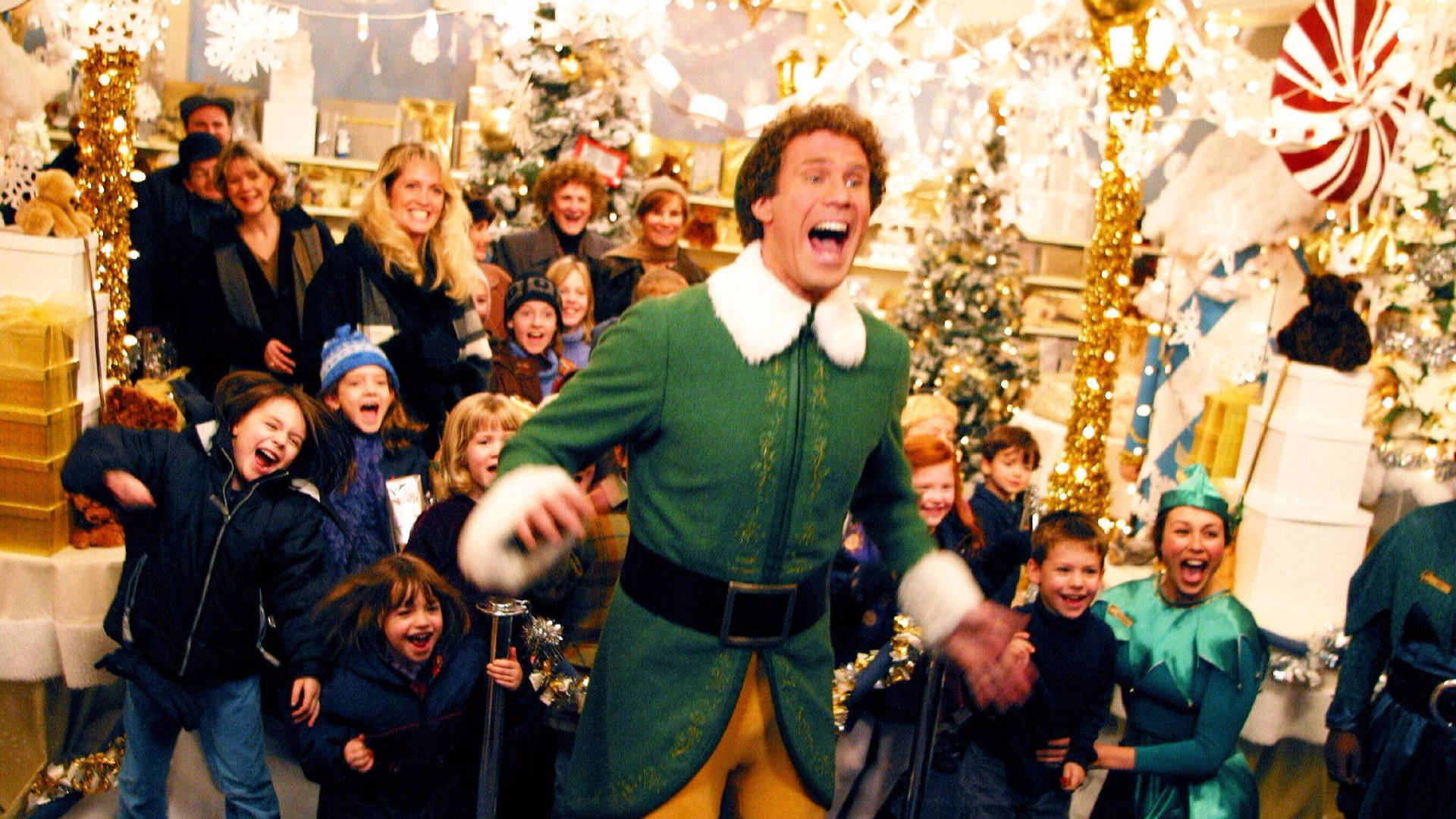 Christmas Movie Elf Will Ferrell Wallpaper