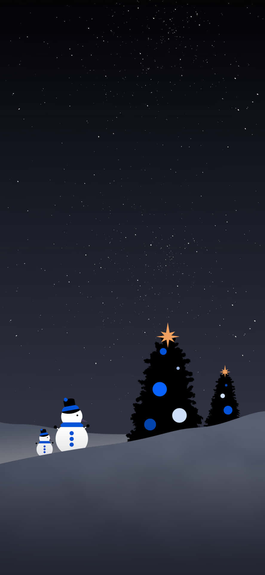 Enjoy the magic of Christmas night with friends and family Wallpaper
