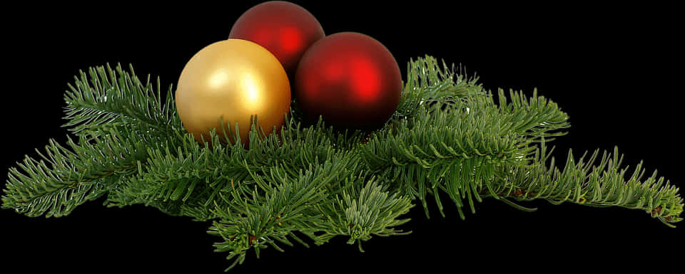 Christmas Ornaments Greenery PNG