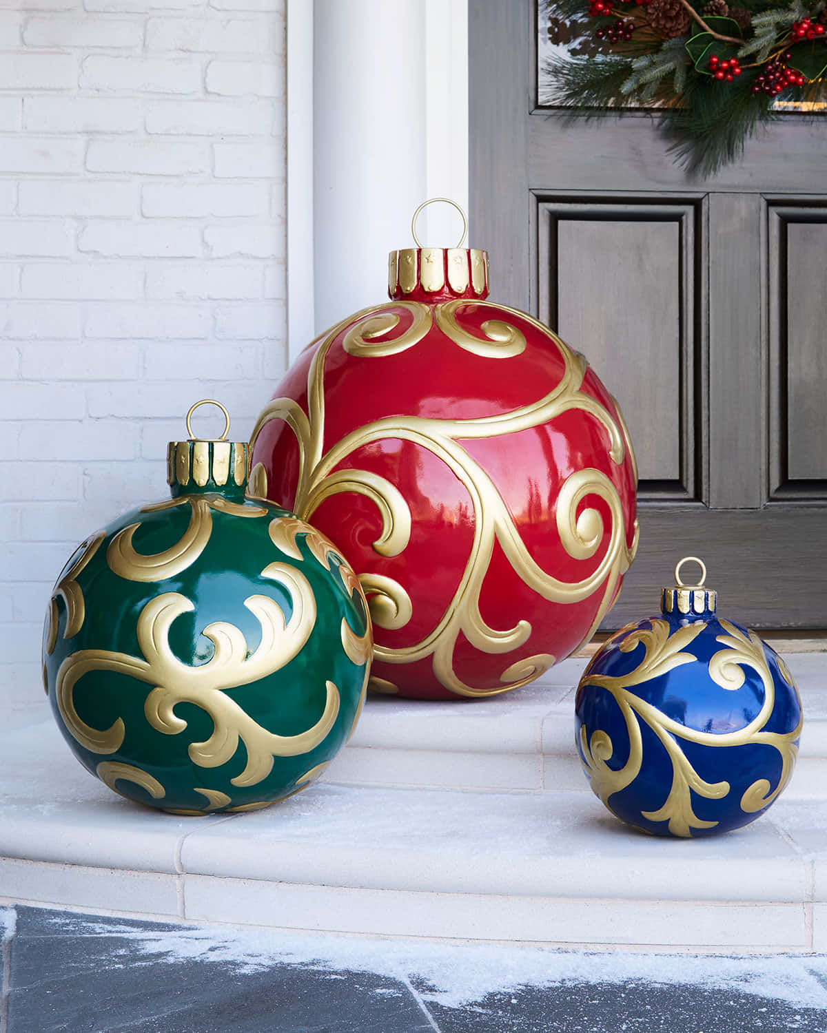 Captivating Christmas Ornaments Displayed in Celebration