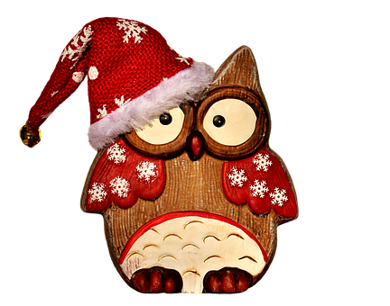 Christmas Owl Decoration PNG