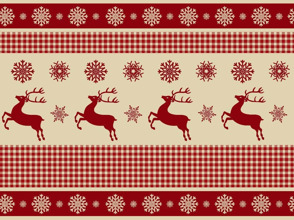 Festive Christmas Pattern Background
