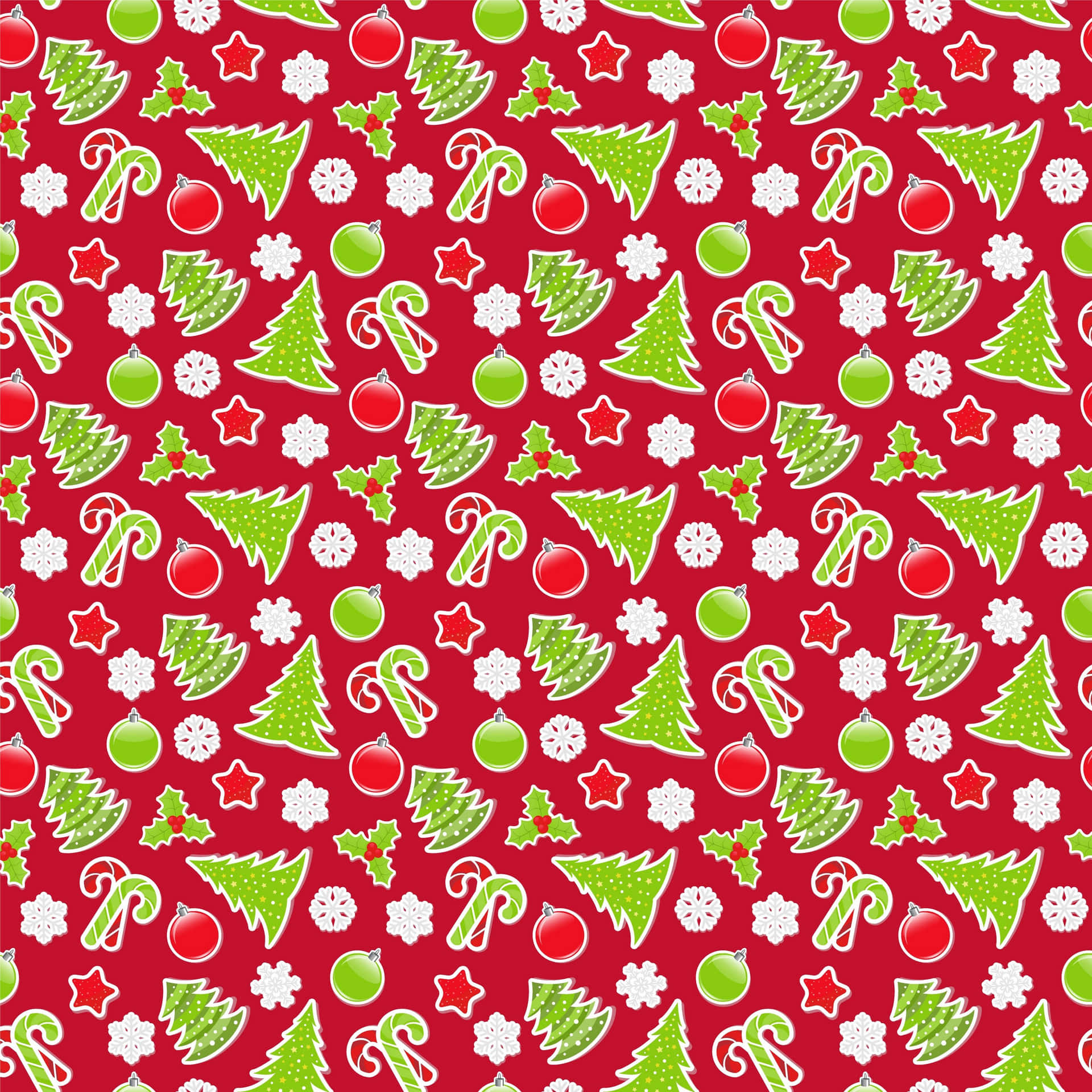 Brighten up your holidays with this colorful Christmas pattern Wallpaper