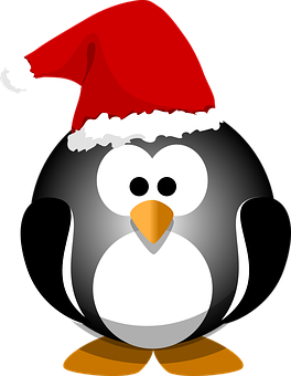 Christmas Penguin Cartoon PNG