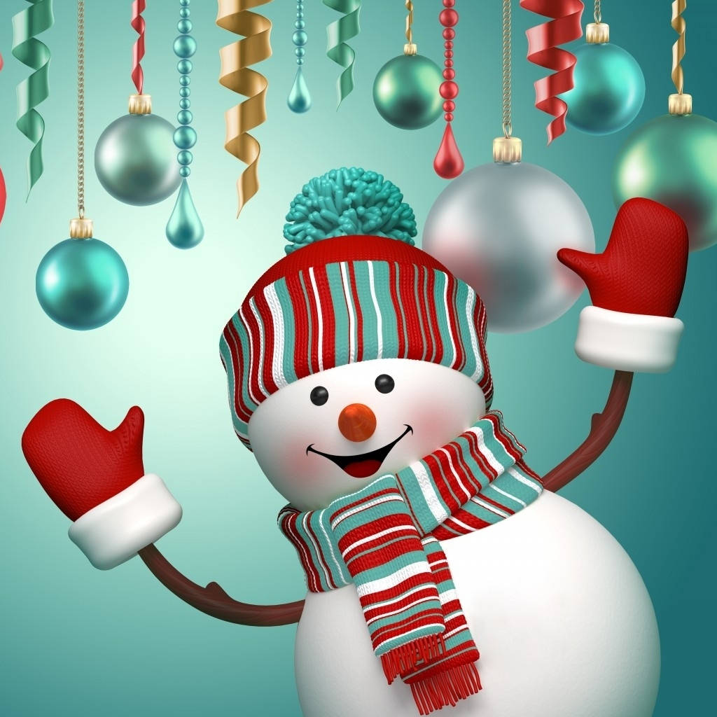 Christmas PFP Snowman Wallpaper
