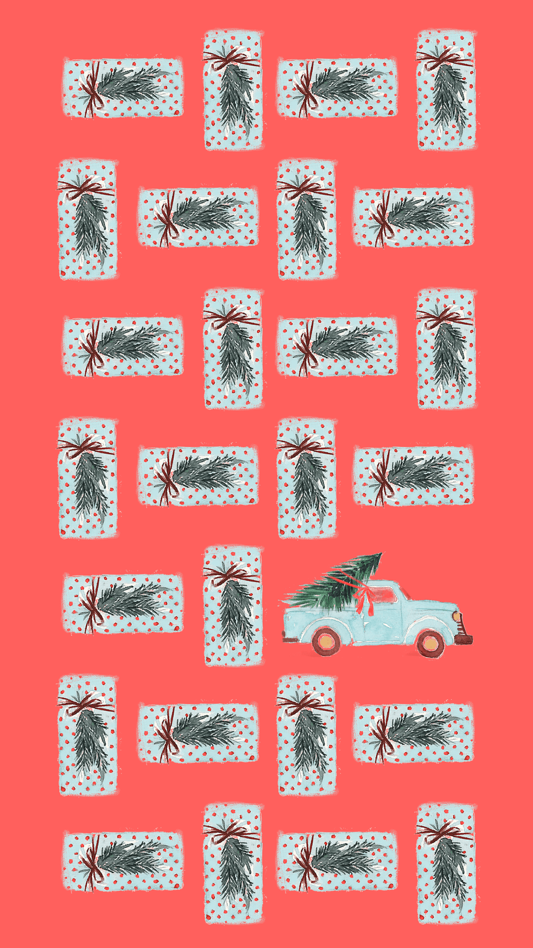 Show off your Christmas spirit in style with this festive Christmas phone background.