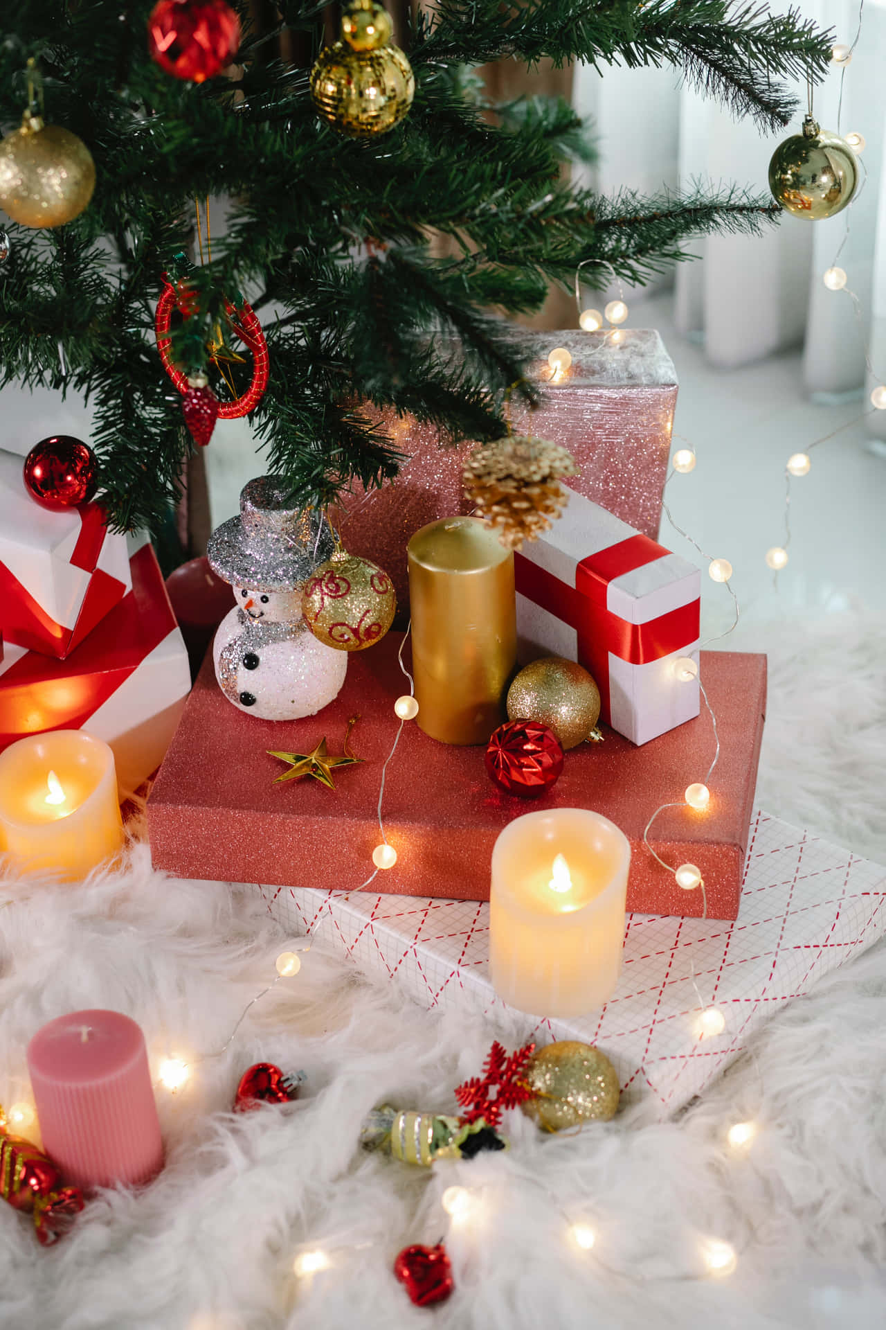 Presents Under Tree Christmas Photo Background