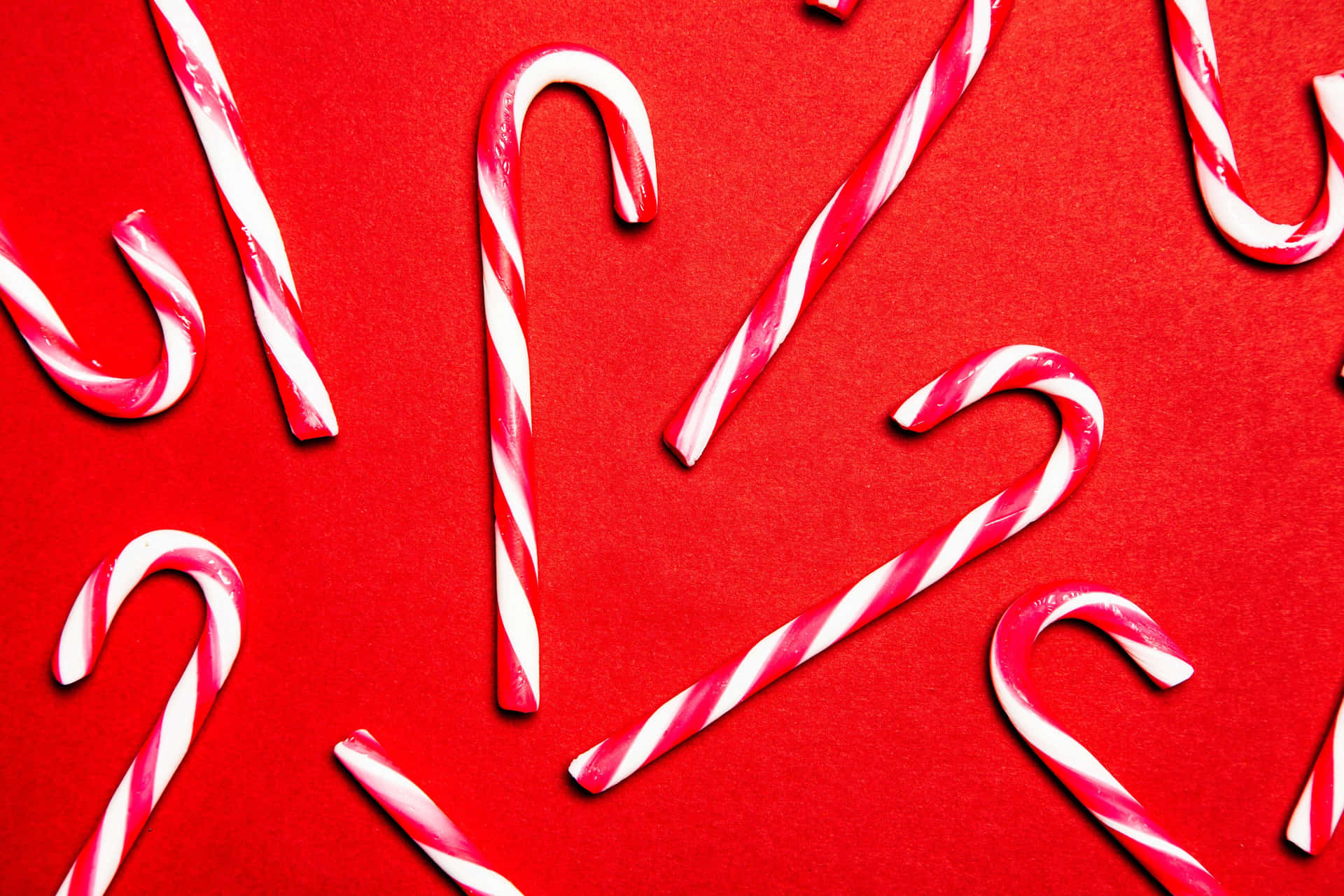 Sfondifotografici Di Natale Con Bastoncini Di Zucchero A Forma Di Caramella