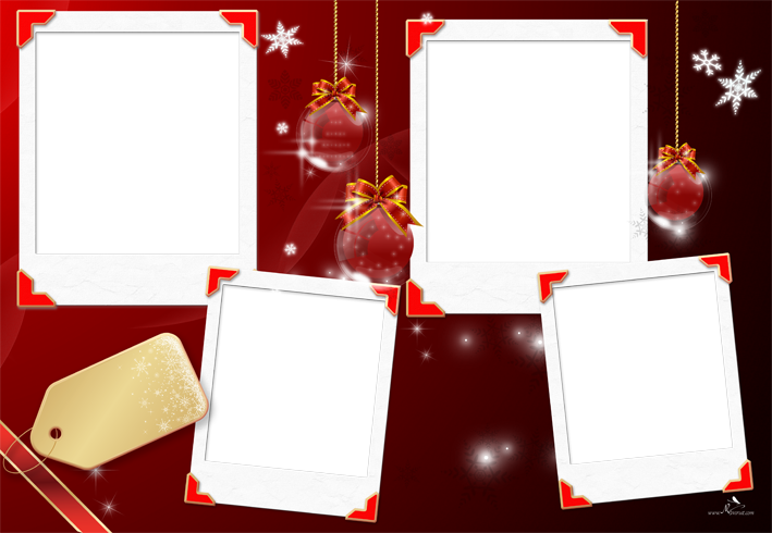 Christmas Photo Frames Background PNG