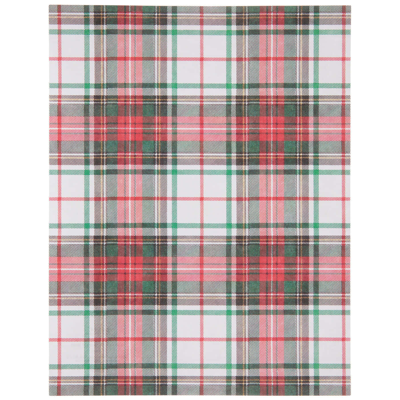 A festive Christmas pattern of red, green, and white plaid.