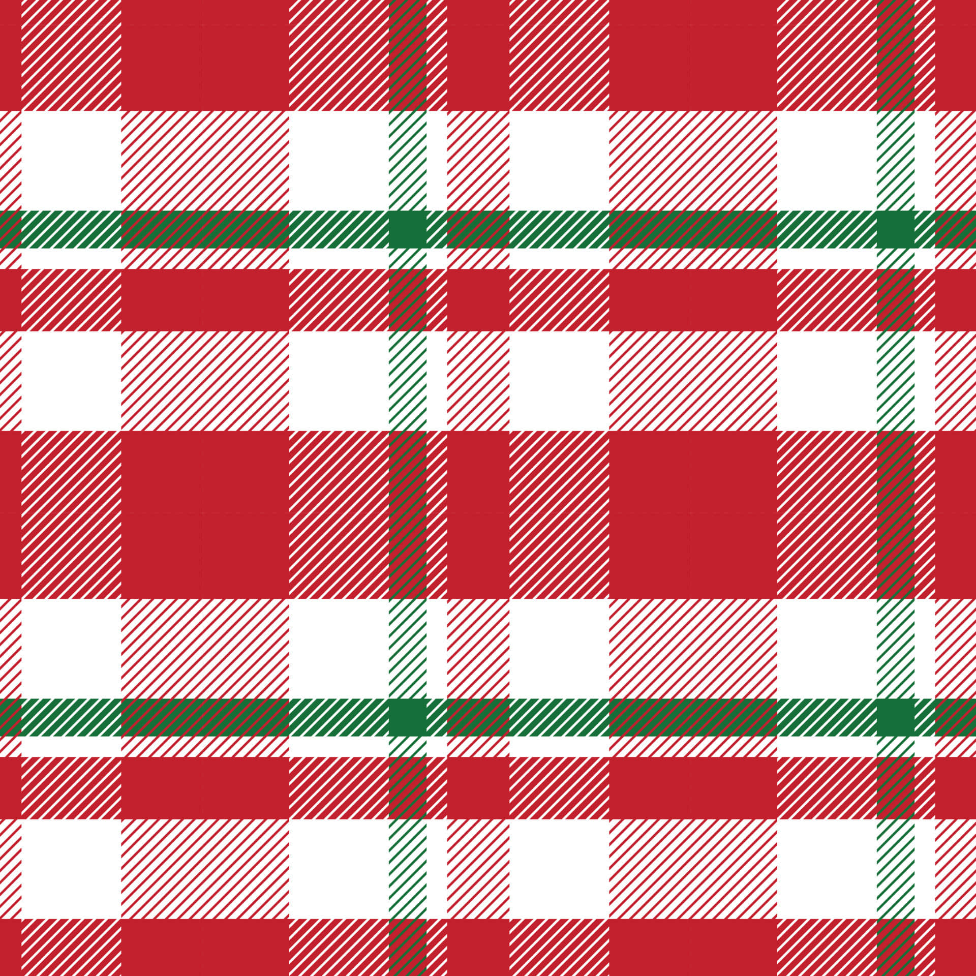 A Red And Green Plaid Pattern