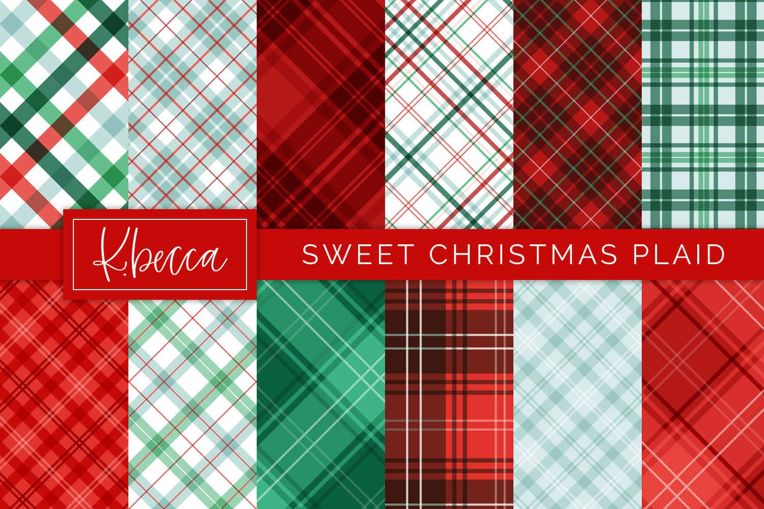 Get ready for Christmas with a classic pattern-rich plaid background!