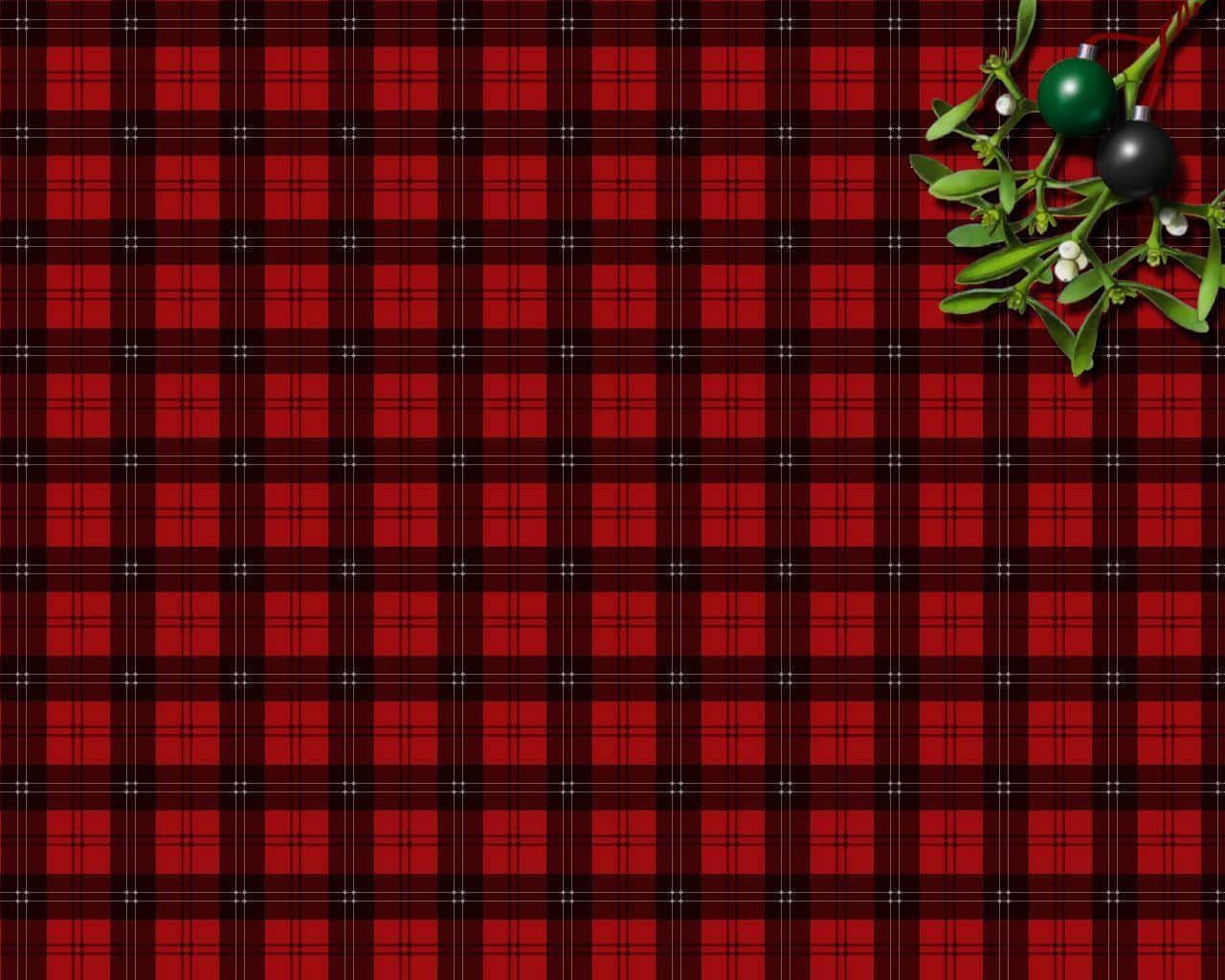 Get into the holiday spirit with this vibrant Christmas plaid background.
