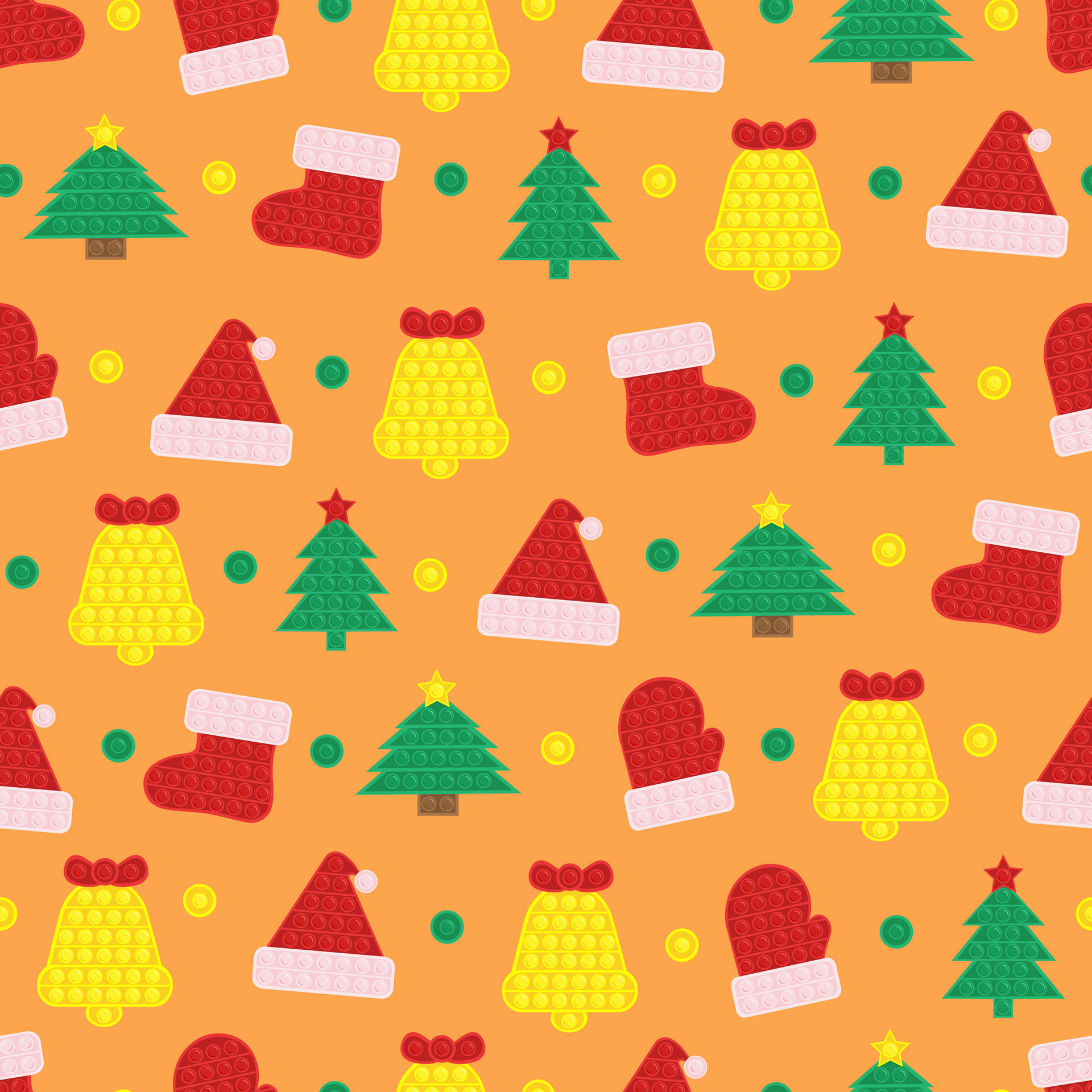 Christmas Pop Its Digital Art Wallpaper