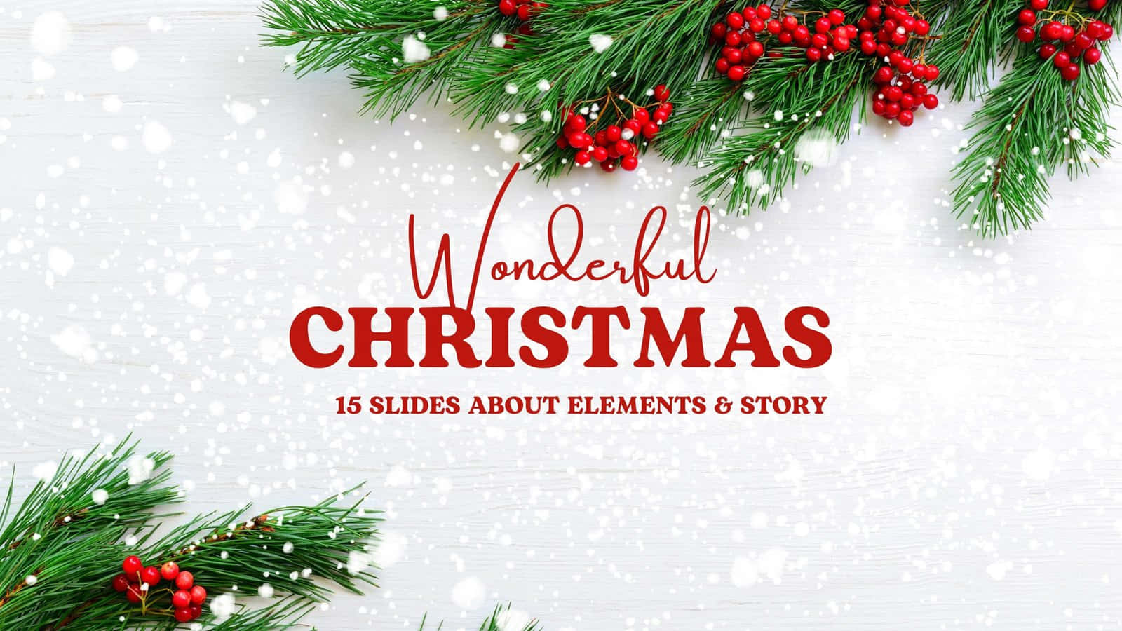 A beautiful Christmas powerpoint presentation perfect for the holiday season.