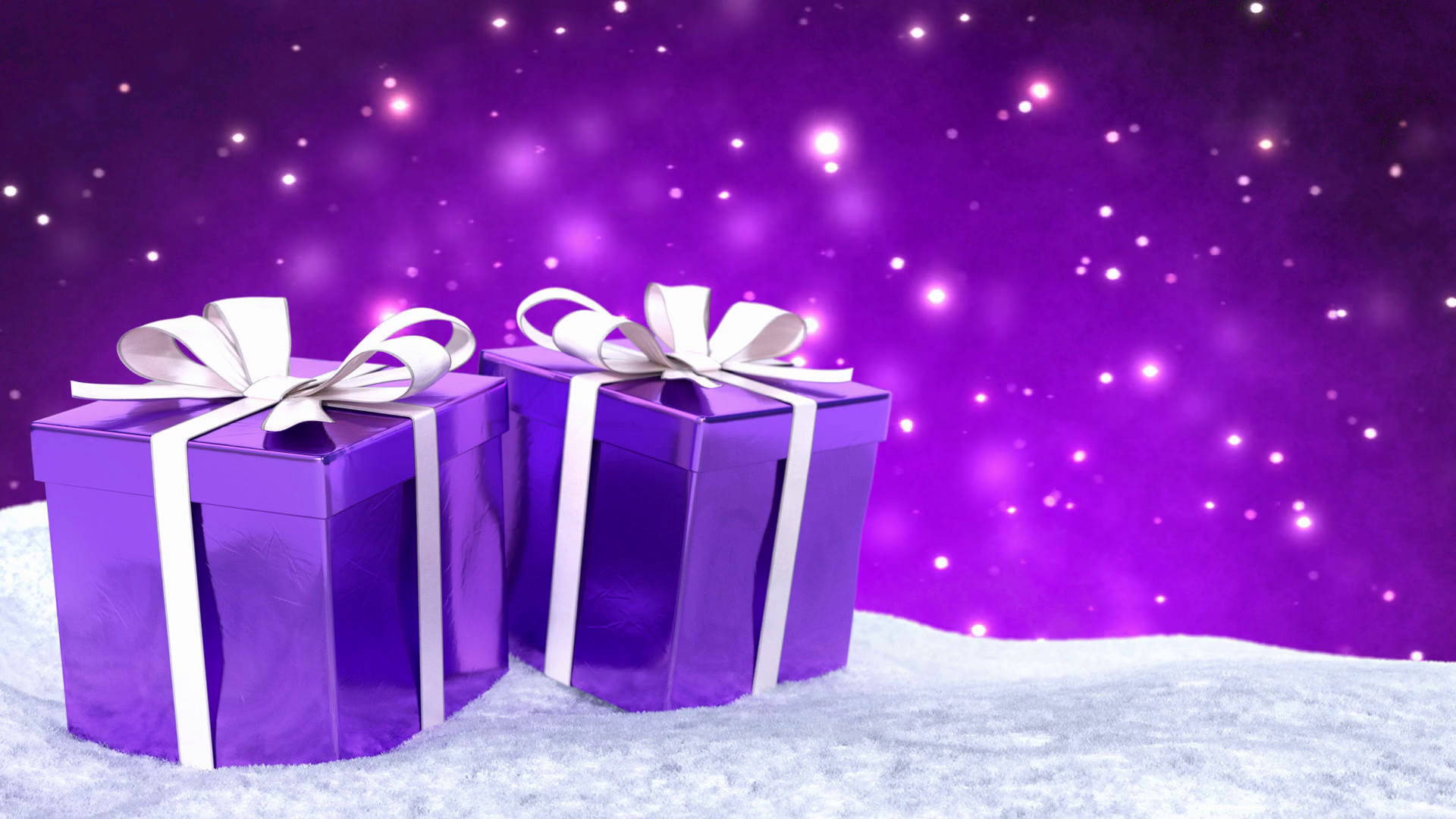 Christmas Presents In Mauve