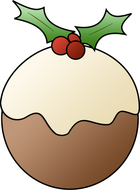 Christmas Pudding Clip Art PNG