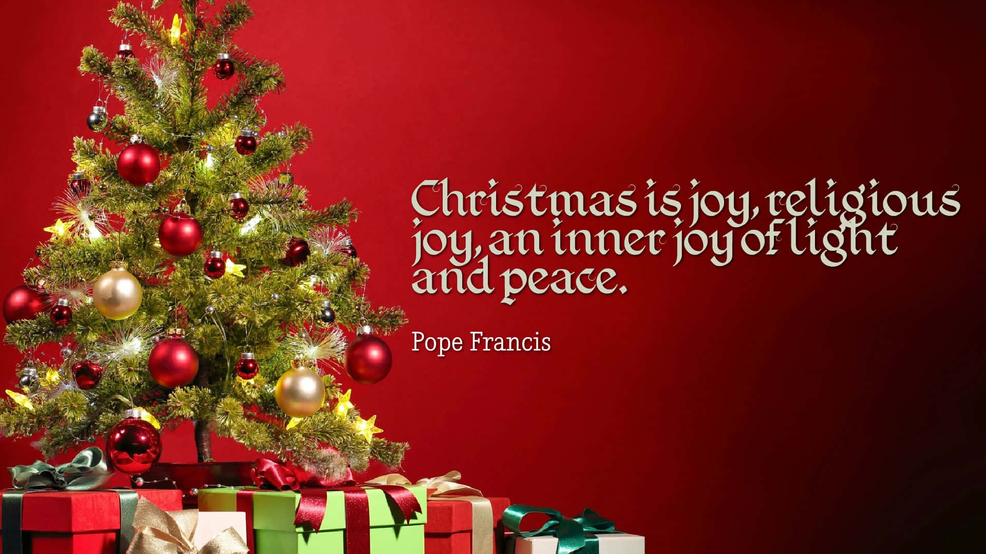 Let us celebrate Christmas with love, joy and peace Wallpaper