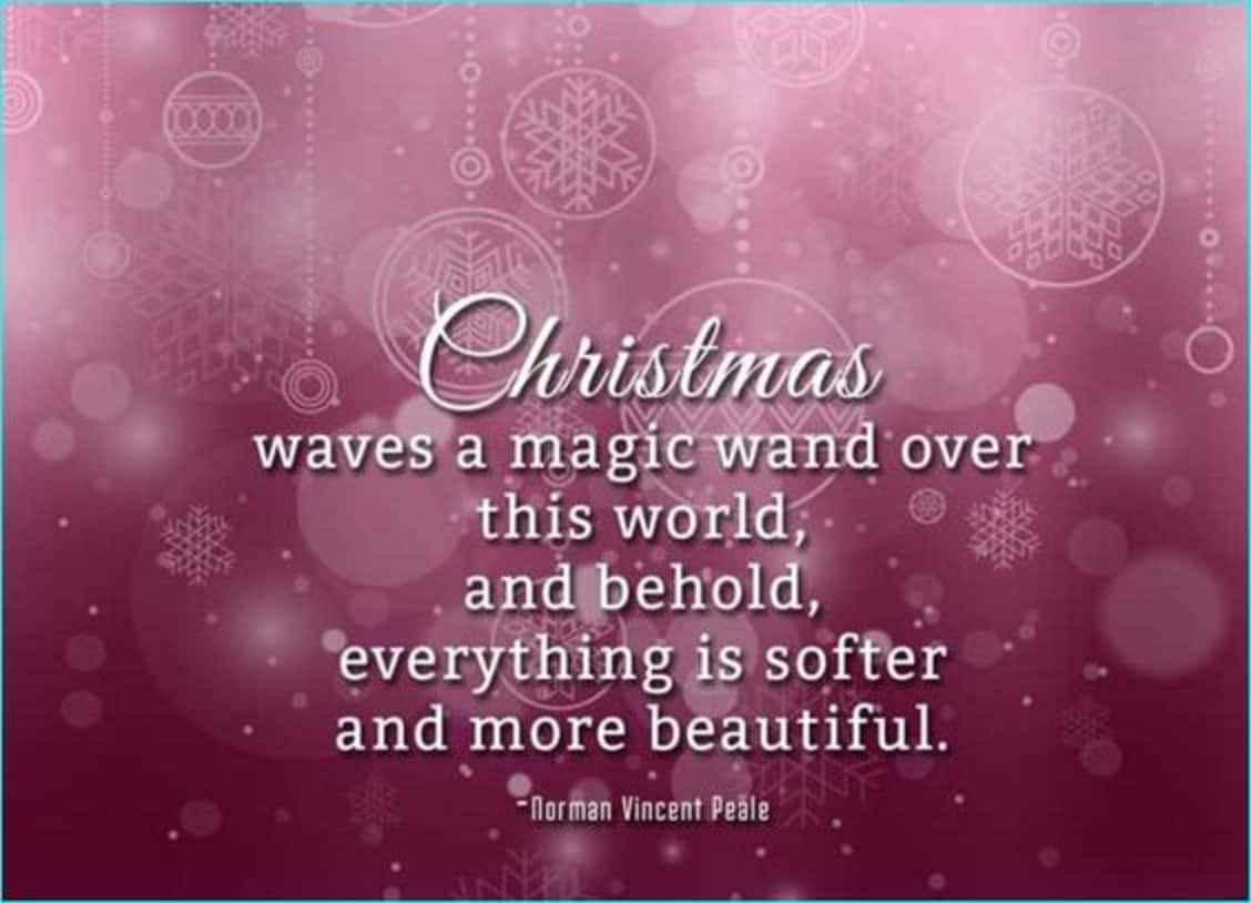 Julebølger spreder magisk vind over denne verden, og alt er smukkere Wallpaper