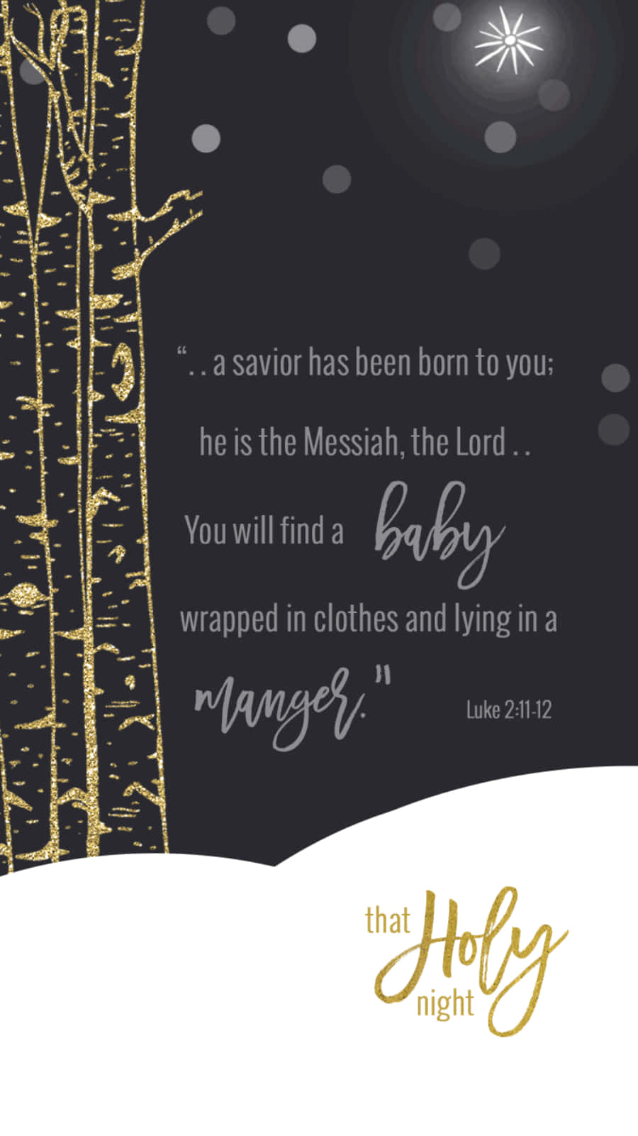 The Savior Has Been Born To You, The Messiah, The Baby, The Holy Night Wallpaper