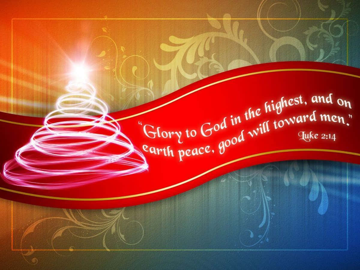 Celebrate Christmas with Faith and Joy Wallpaper