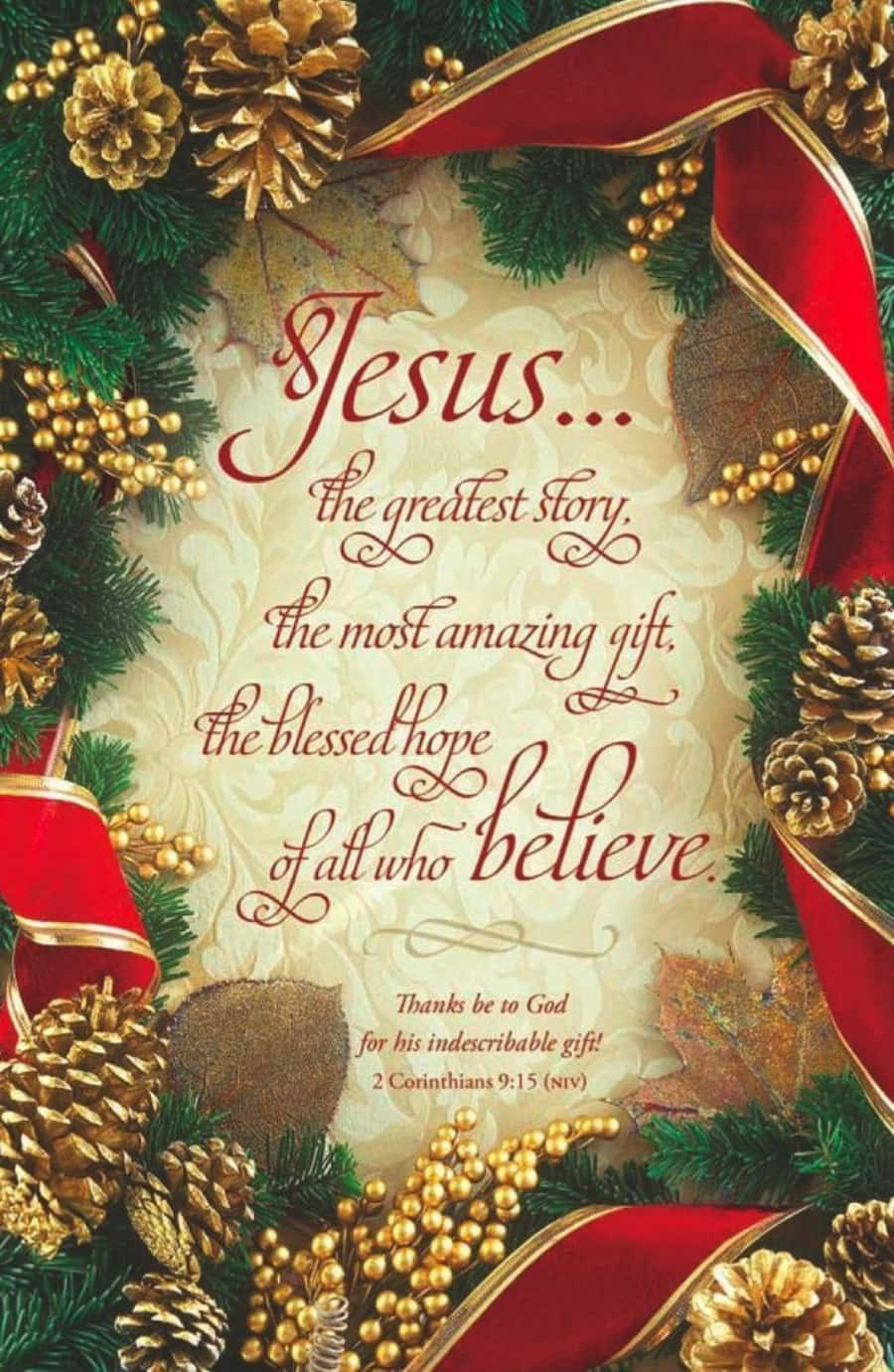 The true meaning of Christmas can be found in the Bible. Wallpaper