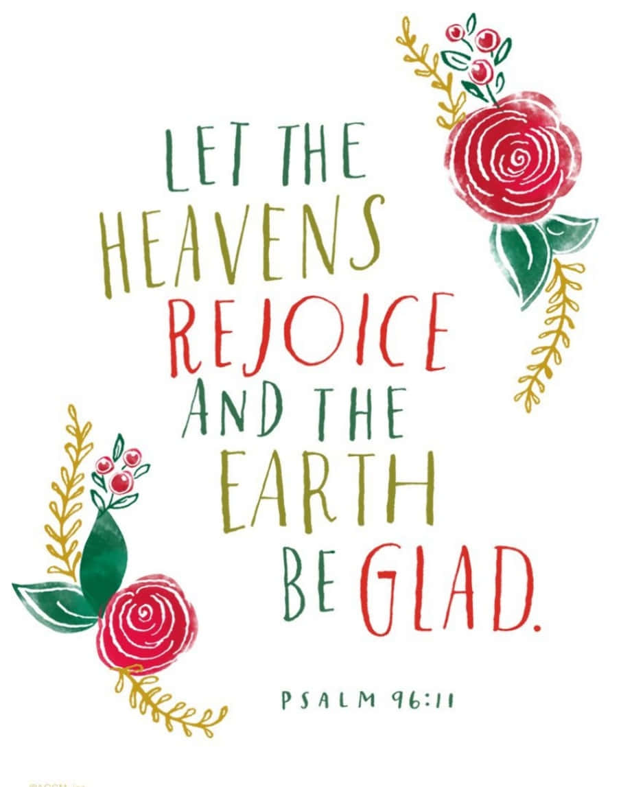 Esfreuen Sich Der Himmel Und Die Erde, Psalm Nehi. Wallpaper