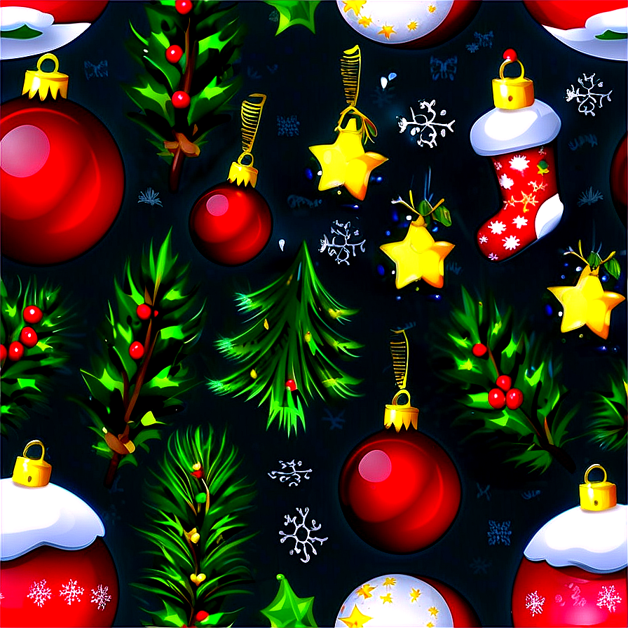 Christmas Seamless Pattern Png 23 PNG
