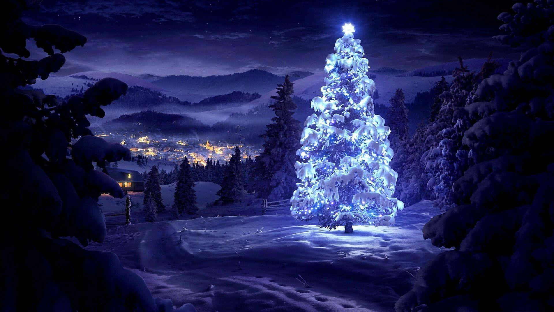 A Stunning Christmas Snow Background