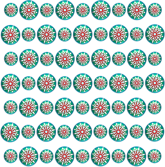 Christmas Snowflake Pattern Background PNG