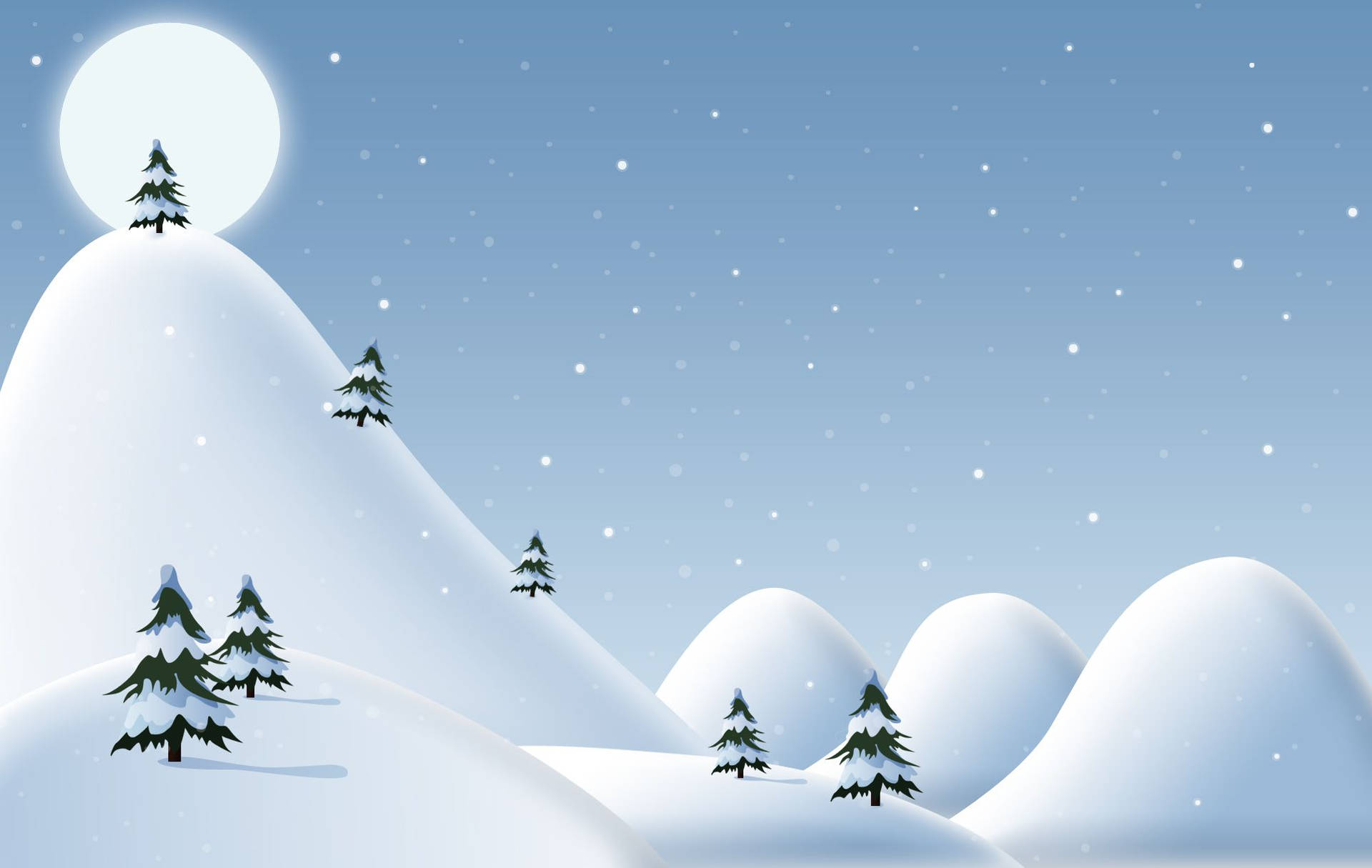 Christmas Snowy Hill