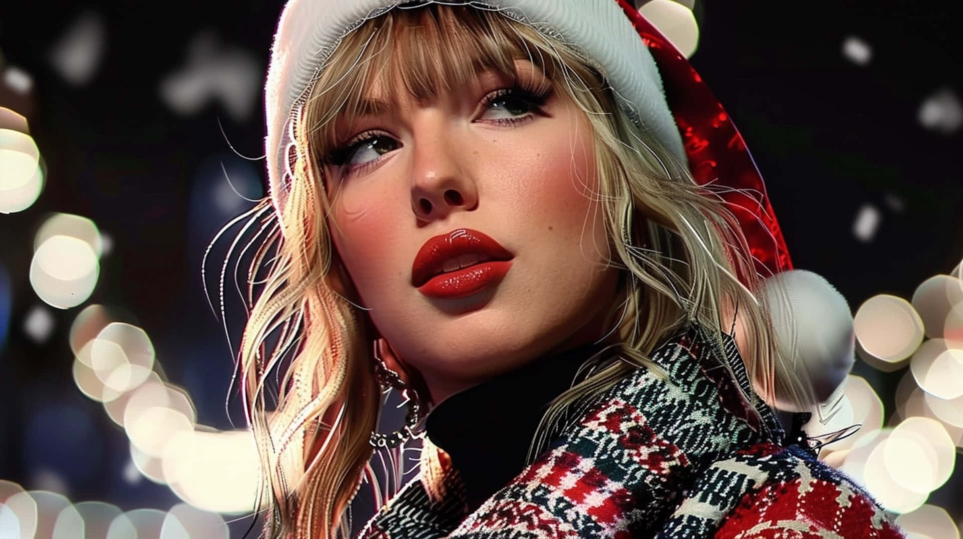 Christmas Spirit Taylor Swift Wallpaper