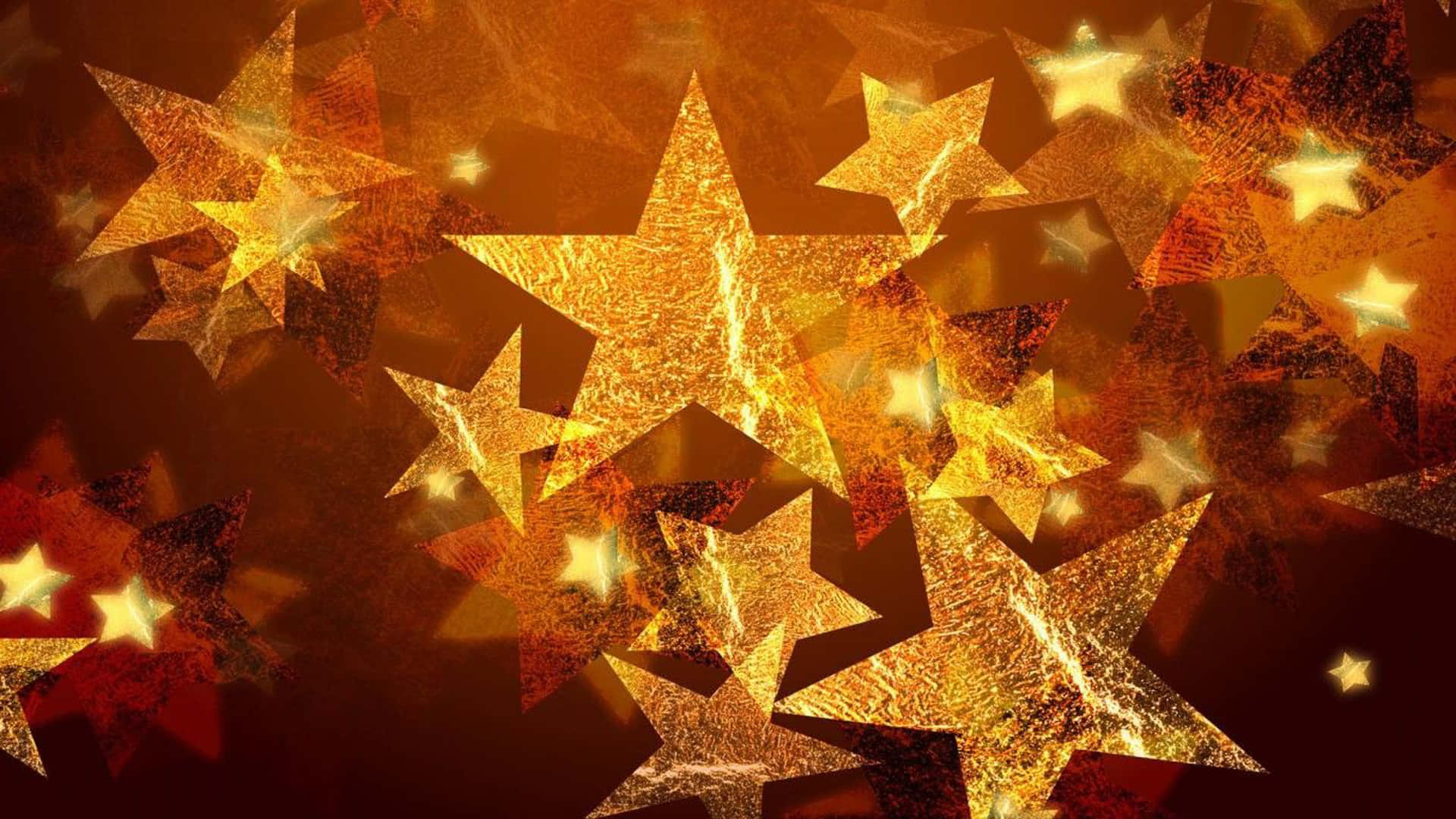 A sparkling Christmas star adds festive cheer to the decorations. Wallpaper