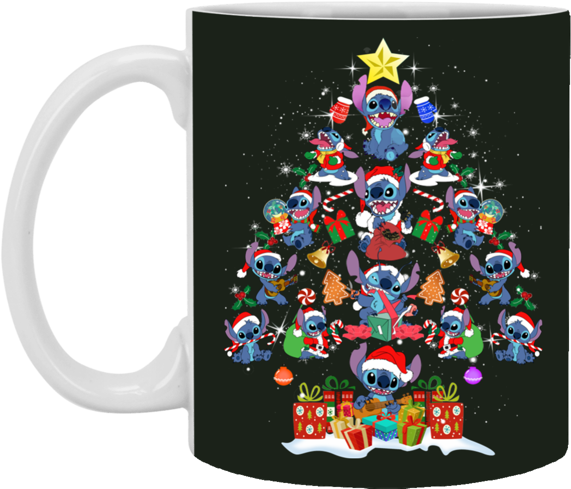 Christmas Stitch Festive Mug Design PNG