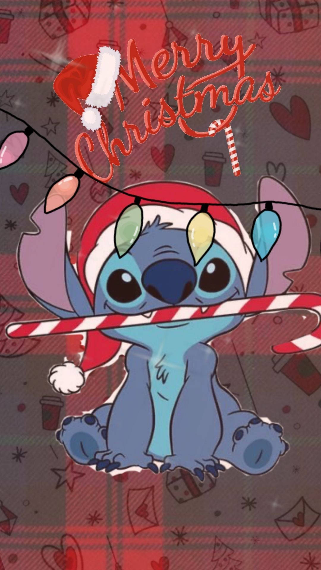 Christmas Stitch With Holiday Greeting Wallpaper